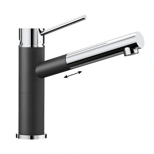 Смеситель для кухни антрацит Blanco Alta-S Compact - фото 9