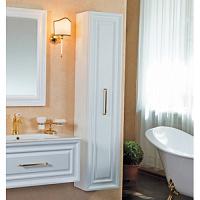 Пенал для ванной, цвет белый матовый, фурнитура золото, La Beaute Cornelia