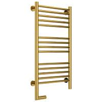 Полотенцесушитель электрический левый, цвет золото перемычка прямая Сунержа Богема 2.0 800х400