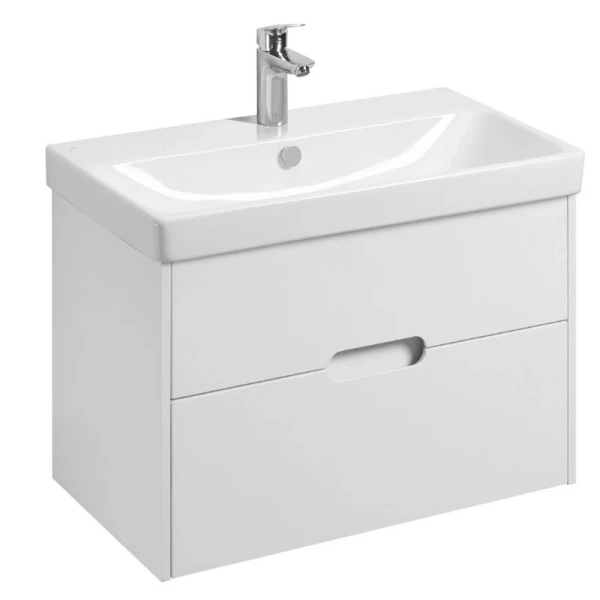 Тумба с раковиной подвесная Акватон Оливия 80 см белый матовый 1A2831K0OL010 (детальная фотография)