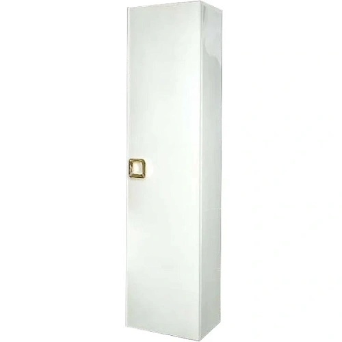 Шкаф-пенал подвесной Boheme Lucido 35 см жемчужный белый - фото 1