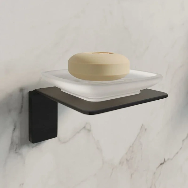 Мыльница IDDIS Slide матовое стекло SLIBSG0i42 (детальная фотография), металлические, стеклянные