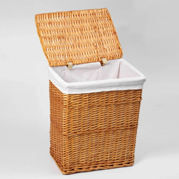 Корзина для белья WasserKRAFT Ammer плетеная WB-370-L (детальная фотография), по запросу