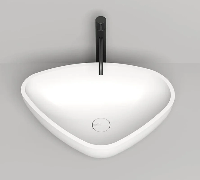 Раковина Salini Gloria 06 56 см белый матовый 1102206M (детальная фотография), накладные (на столешницу), пристенные