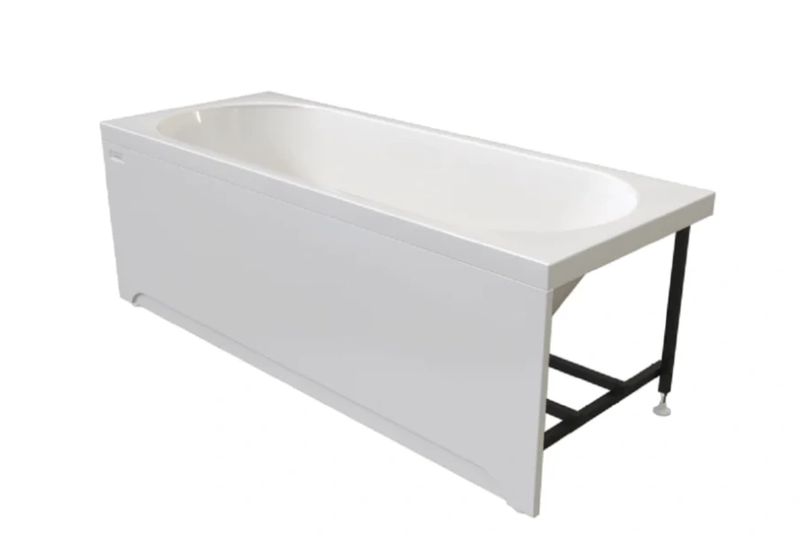 Акриловая ванна Радомир Виктория лайт 2-78-0-0-1-258Р, 160 x 70 см, фронтальный экран, каркас разборный в комплекте, белая (детальная фотография), прямоугольные