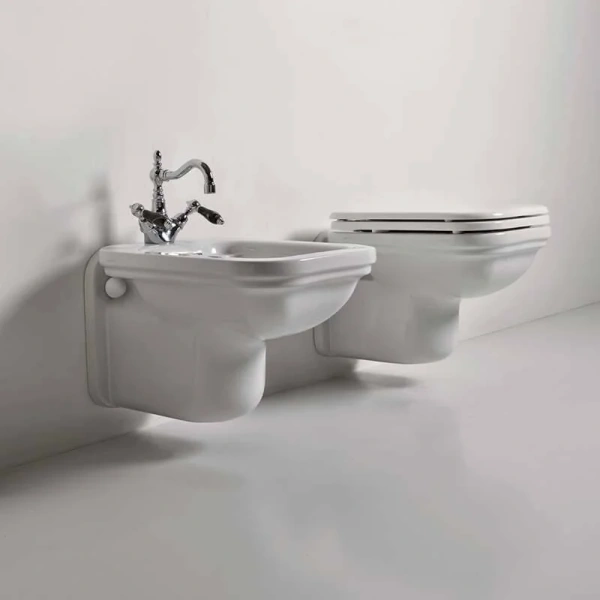 Биде подвесное Kerasan Waldorf белое 4125K1bi/cr*1 (детальная фотография), подвесные