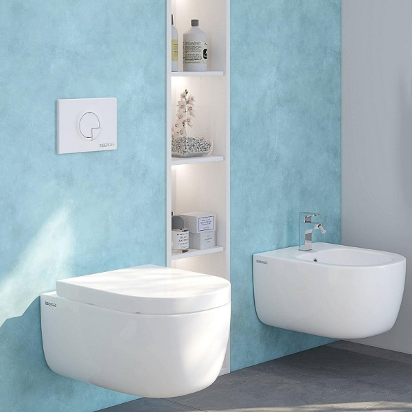 Инсталляция для унитаза Berges Novum клавиша R4 Soft Touch белая 040224 (детальная фотография), в наличии