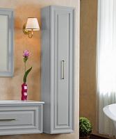 Пенал для ванной, цвет серый шелк матовый, фурнитура бронза, La Beaute Cornelia