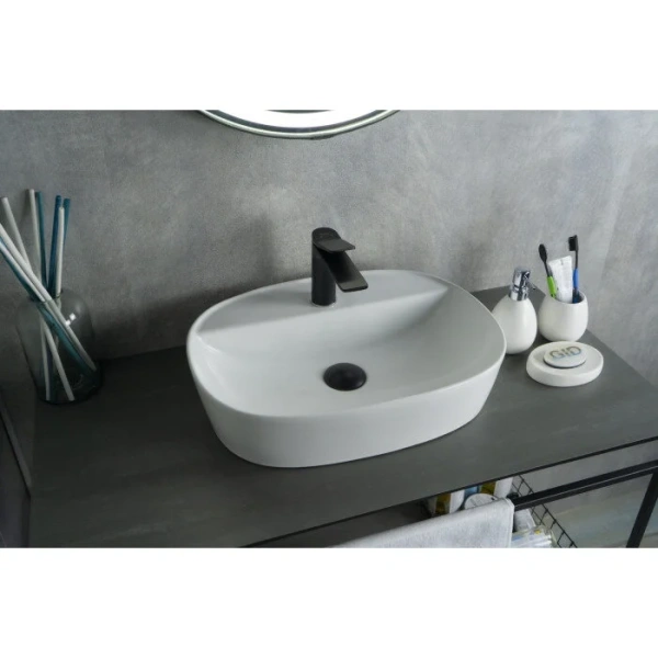 Раковина GID Lago N9045 50 см белая 51166 (детальная фотография), 50 см