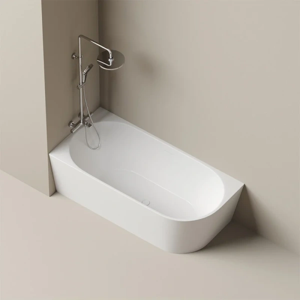 Aкриловая ванна Sancos Edge FB23L/FB23R, 170 х 80 см, левая/правая, белый (детальная фотография), угловые, приставные, встраиваемые