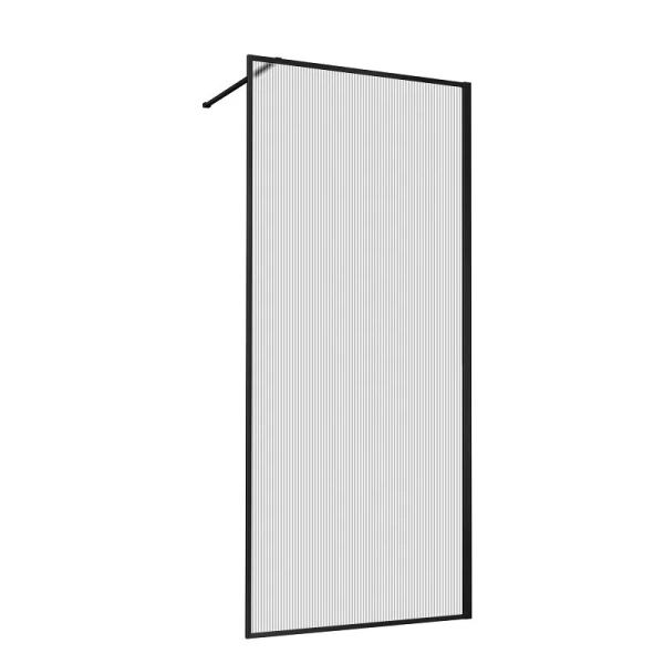 Душевая перегородка Vincea Walk-In HP Art 100 см профиль черный матовый VSW-1HP100FLB (детальная фотография)