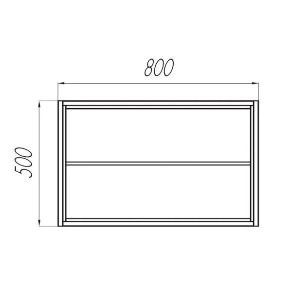Тумба под раковину подвесная Акватон Брук 80 см открытая, дуб феррара 1A201501BCDF0 (детальная фотография), в наличии