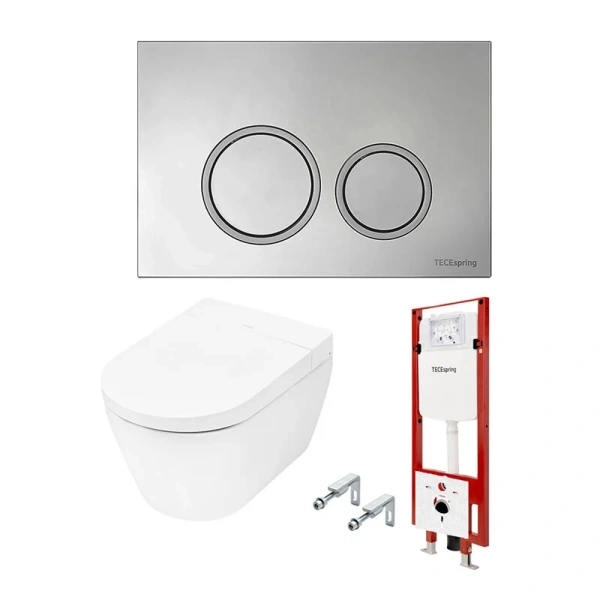 Унитаз с инсталляцией Tece TECEspring с функцией биде S955799 (детальная фотография), в наличии