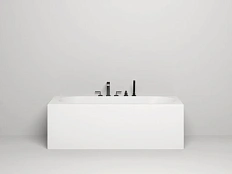 Ванна из искусственного камня Salini Fabia 180x80 см белая матовая