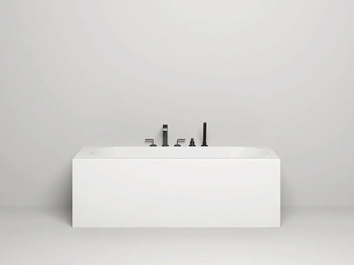 Ванна из искусственного камня Salini Fabia 180x80 см белая матовая - фото 2