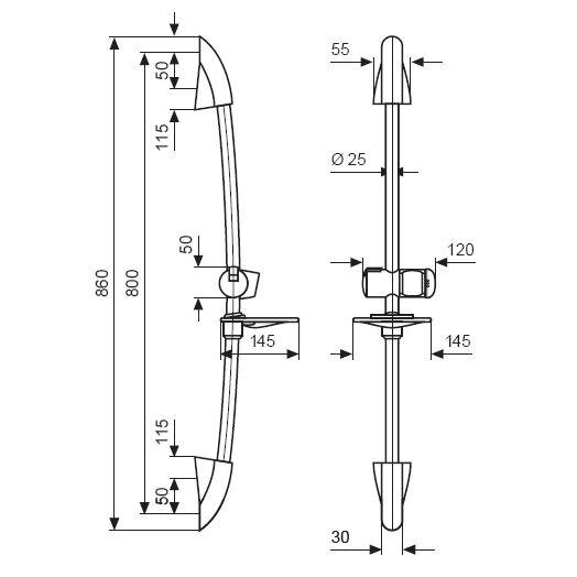 Схема (детальная фотография), душевые гарнитуры