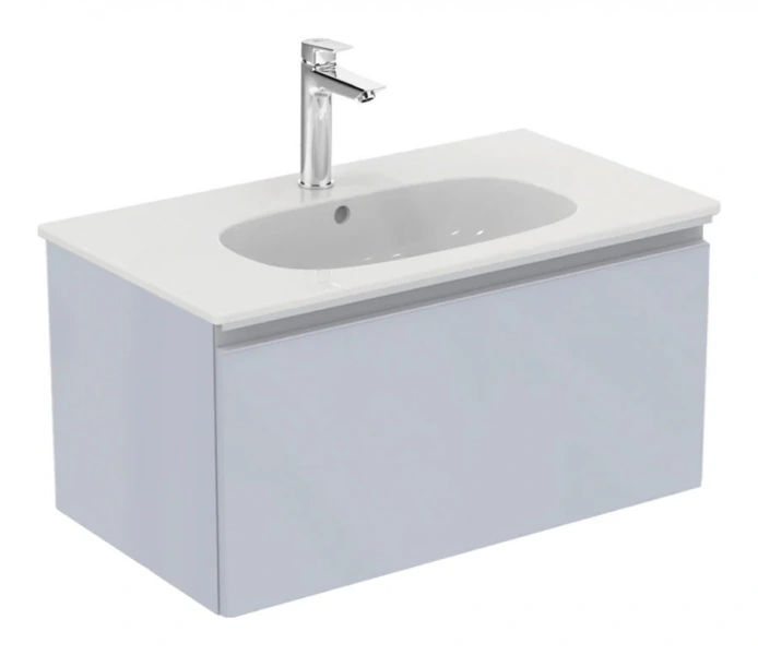 Тумба под раковину подвесная Ideal Standard Tesi 80 см светло-серая T0047PH (детальная фотография)