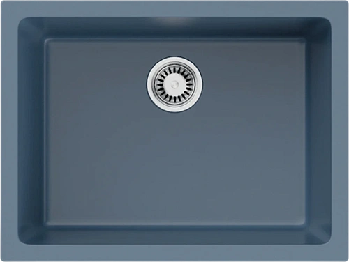 Мойка для кухни Omoikiri Okinoshima 61-U/I SB 61 см smoky blue - фото 5