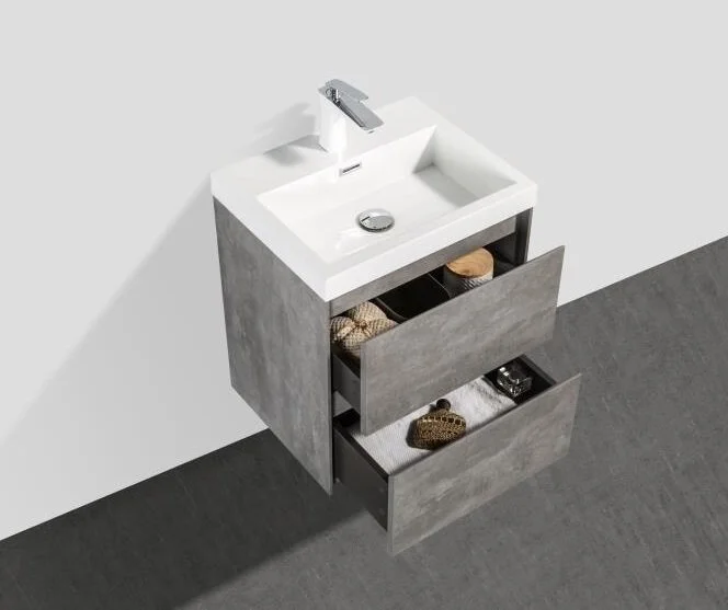Тумба под раковину подвесная BelBagno Pietra Mini 50 см stucco cemento PIETRA MINI-500-2C-SO-SCM (детальная фотография), современная, hi-tech, лофт