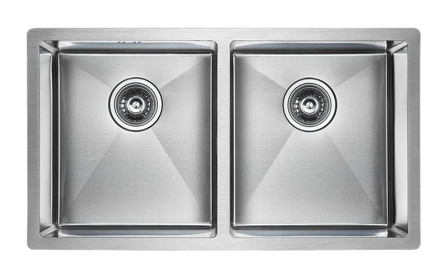 Мойка для кухни Paulmark Twin PM237844 78 см с двумя чашами (детальная фотография)