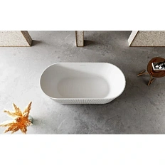 Ванна из искусственного камня Abber Stein 170x75 см песочная матовая