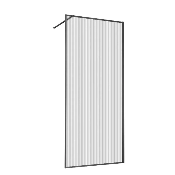 Душевая перегородка Vincea Walk-In HP Art 90 см профиль вороненая сталь VSW-1HP900FLGM (детальная фотография)