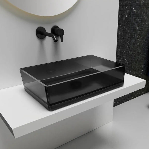 Раковина Abber Kristall AT2803 60 см прямоугольная (детальная фотография)