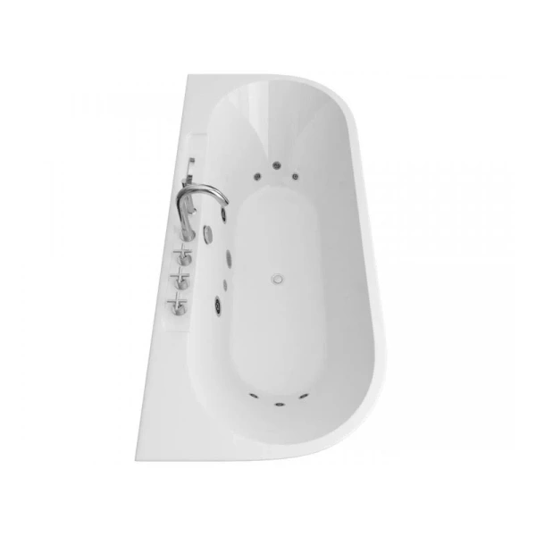 Ванна гидромассажная Frank 20151110 F109, 170 x 80 см, пристенная, цвет белый (детальная фотография), современныe, hi-tech