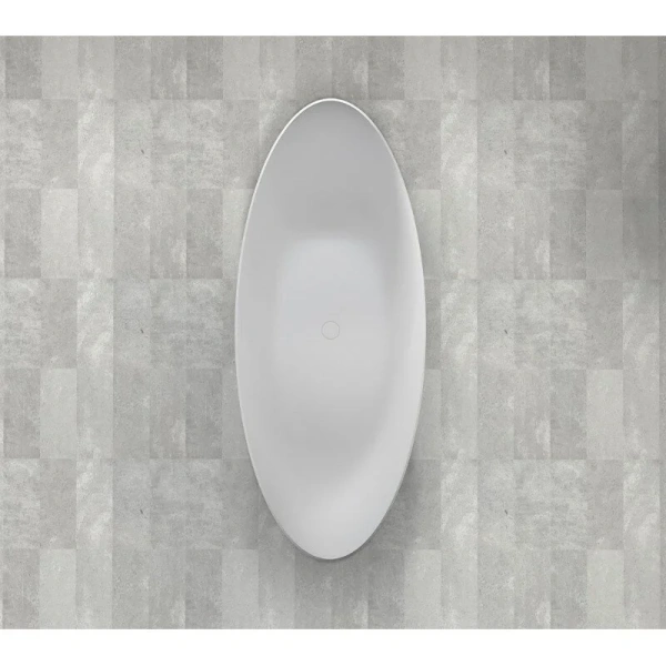 Ванна из искусственного камня Abber Stein 180x80 см отдельностоящая AS9633 (детальная фотография), 180x80 см