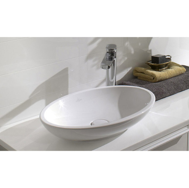 Раковина Villeroy & Boch Loop & Friends 515110 63 см накладная (детальная фотография), современные, hi-tech