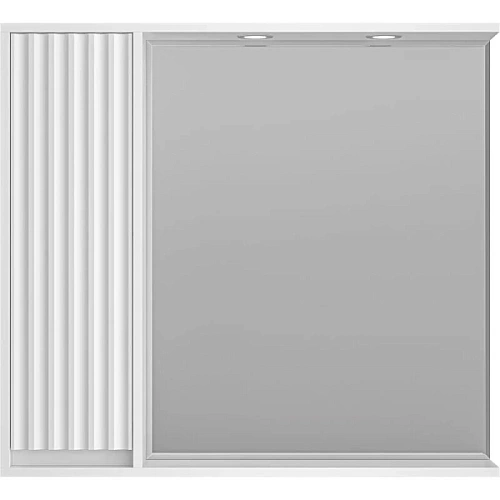 Зеркальный шкаф с подсветкой Brevita Balaton 90 см белый, правый - фото 3