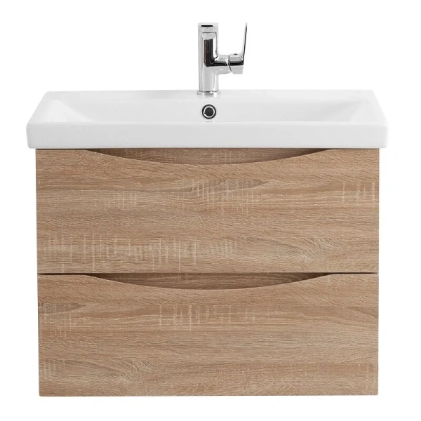 Тумба под раковину подвесная BelBagno Marino 70 см rovere bianco MARINO-CER-700-2C-SO-WO-P (детальная фотография)