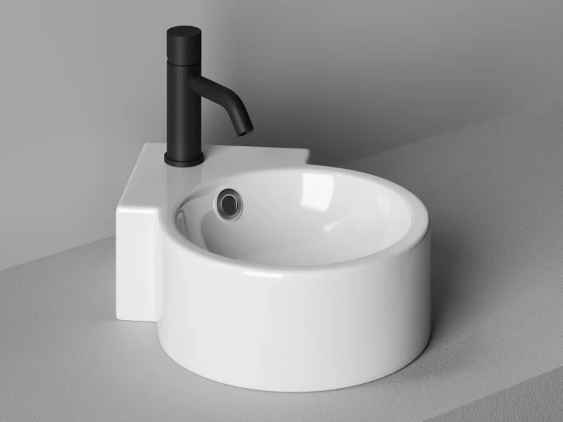 Раковина Ceramica Nova Element 31 см угловая CN5019 (детальная фотография), одинарные