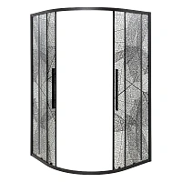 Душевой уголок Deto HB 80x80 см профиль черный