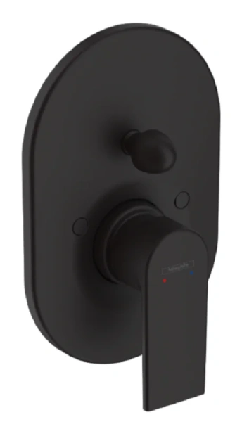 Смеситель для душа Hansgrohe Vernis Shape черный матовый 71458670 (детальная фотография), современные, hi-tech