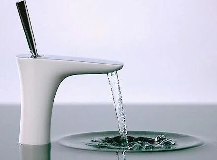 Смеситель для раковины Hansgrohe PuraVida белый/хром 15075400 (детальная фотография), хром, белые, комбинированные