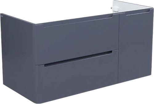 Тумба под раковину подвесная IDDIS Edifice 100 см темно-серая - фото 1