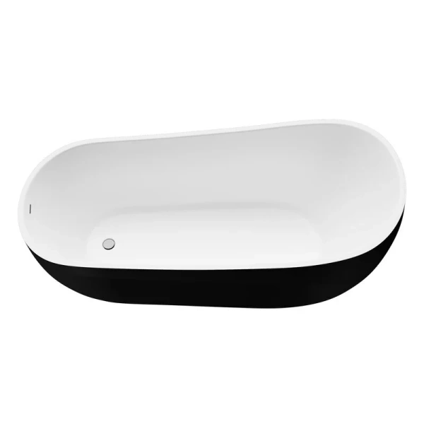 Ванна акриловая Grossman Galaxy 170x75 см черная матовая GR-1403MB (детальная фотография), отдельностоящие