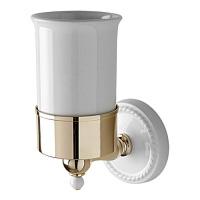 Стакан для ванной керамический, цвет светлое золото, Devon&Devon Dorothy