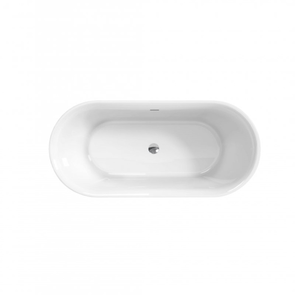 Ванна акриловая BelBagno 170x77 см отдельностоящая BB706-1700-770 (детальная фотография), овальные