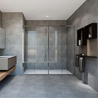 Душевая дверь в нишу Vincea Garda 180 см стекло прозрачное