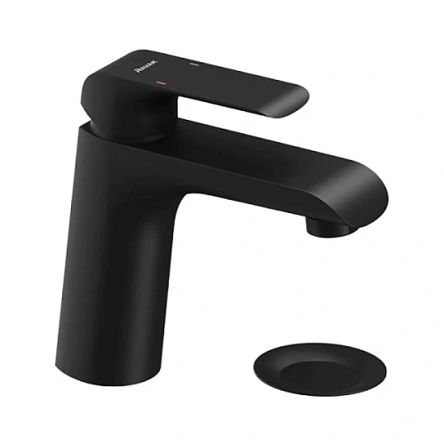 Смеситель для раковины Ravak Flat черный - фото 2