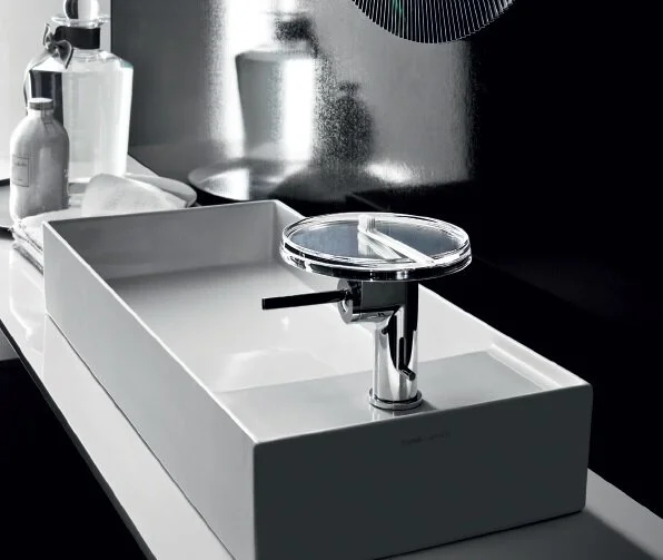 Смеситель для раковины Laufen Kartell стандартный 3.1133.1.004.113.1 (детальная фотография), на раковину