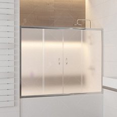 Шторка для ванны, стекло матовое, RGW Screens