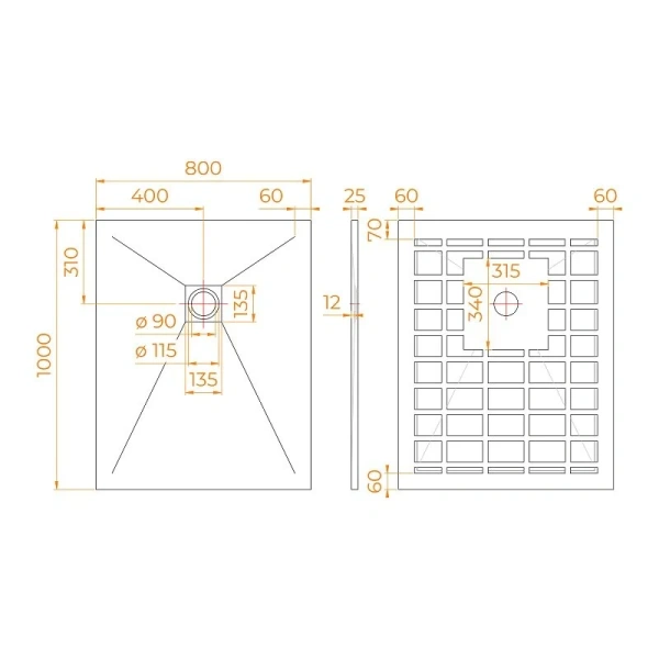 Душевой поддон RGW Stone Tray-W 100x80 см белый 14152810-01-11 (детальная фотография), недорогие