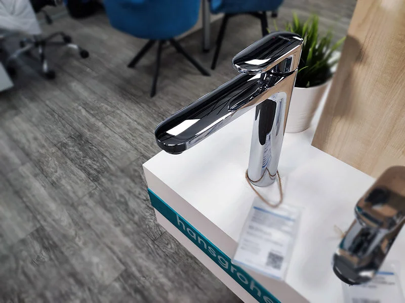 Смеситель для раковины Hansgrohe Vernis Blend хром 71552000 (детальная фотография), с 1 монтажным отверстием