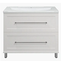 Тумба под раковину напольная Misty Марта 100 см белая