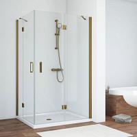 Душевой уголок профиль бронза стекло шиншилла Vegas-glass