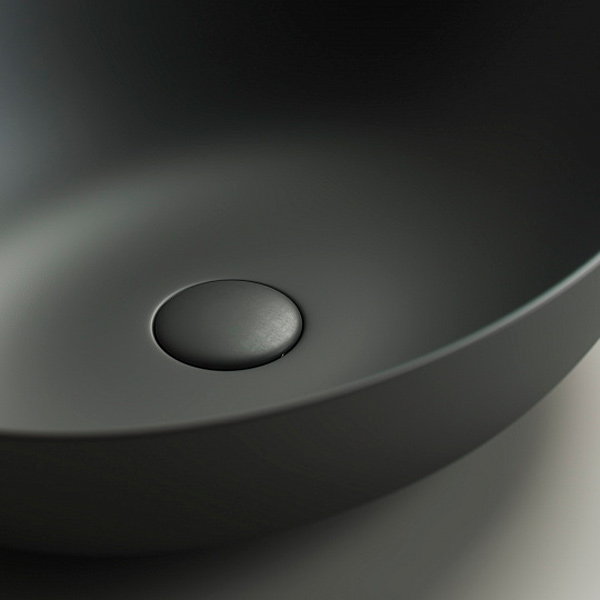 Раковина Ceramica Nova Element 51 см темный антрацит матовая CN6017MDH (детальная фотография), другие