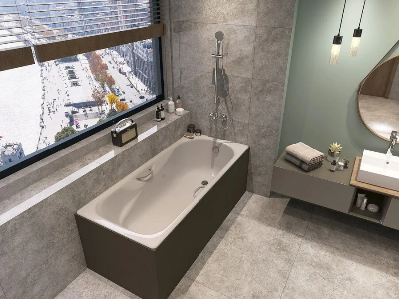 Ванна чугунная Wotte Comfort БП-э00д1475, 180 x 80 см, белый (детальная фотография)
